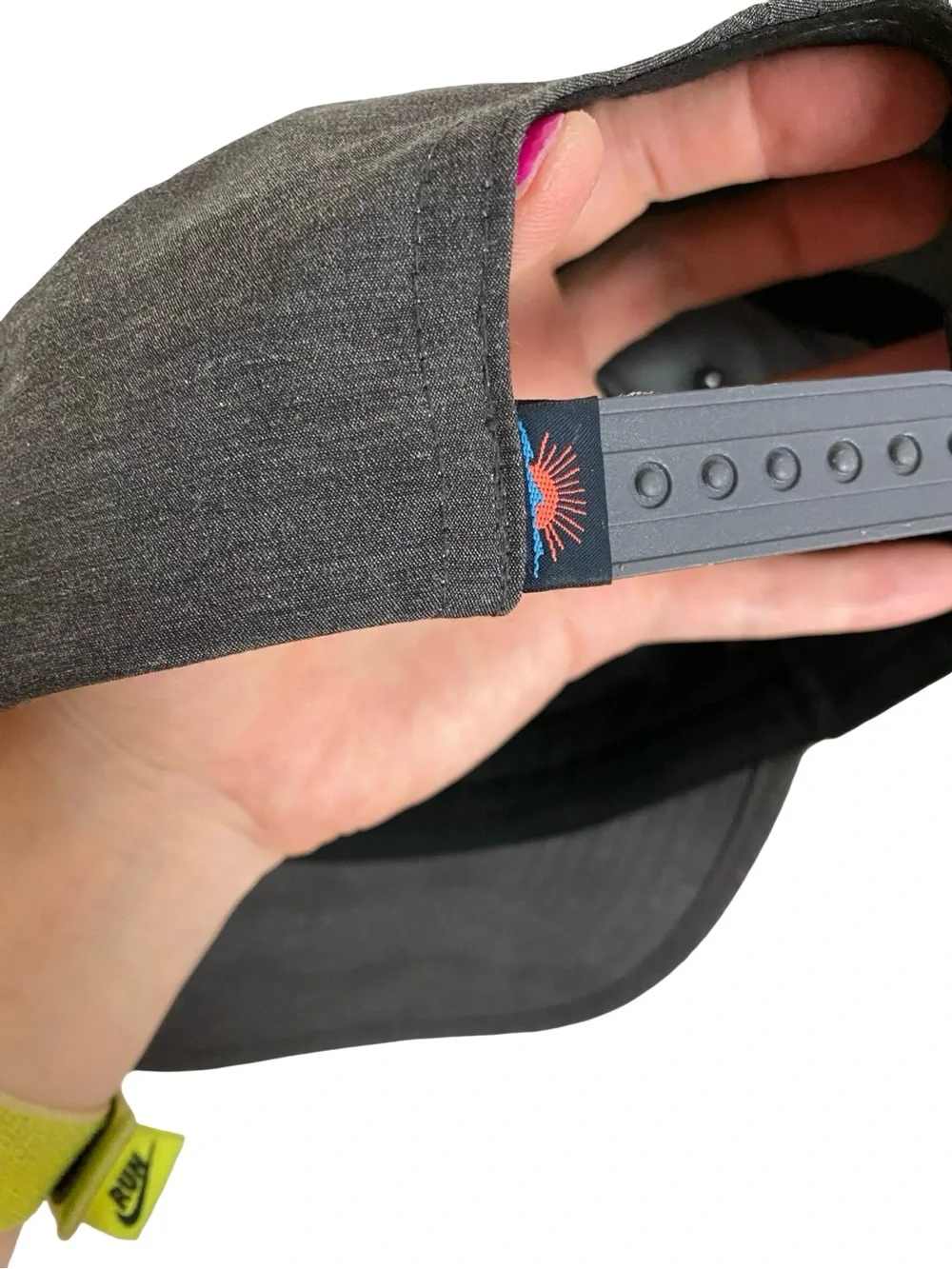 Faherty All Day Corded Hat Unisex One Size Adjustable Charcoal Grey Vintage Logo